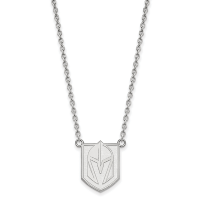 Vegas Golden Knights Large Pendant Necklace Sterling Silver Rhodium-plated SS008VGK-18, MPN: SS008V…