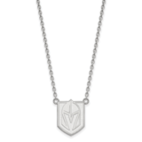 Vegas Golden Knights Large Pendant Necklace Sterling Silver Rhodium-plated SS008VGK-18, MPN: SS008V…