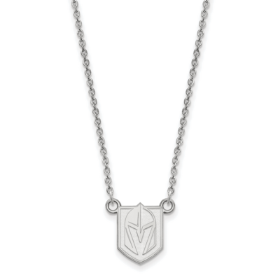 Vegas Golden Knights Small Pendant Necklace Sterling Silver Rhodium-plated SS007VGK-18, MPN: SS007V…