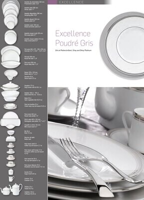 Deshoulieres Excellence Grey Tea Saucer ST-RI7183, MPN: ST-RI7183, 3104361015066