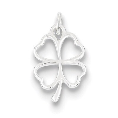 Four Leaf Clover Charm Sterling Silver QC6993, MPN: QC6993, 886774760179