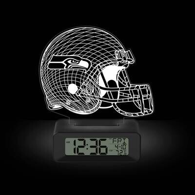 Game Time Seattle Seahawks LED 3D Illusion Alarm Clock GM25317-SEA, MPN: GM25317-SEA, 81006814119