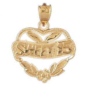 Dazzlers Jewelry Sweet Fifteen Pendant Necklace Charm Bracelet in Yellow, White or Rose Gold 10346,…