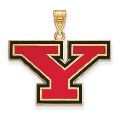 Youngstown State University Large Enamel Pendant Gold-plated Silver GP010YSU, MPN: GP010YSU, 886774…