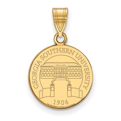 Georgia Southern University Medium Crest Pendant Gold-plated Silver GP007GSU, MPN: GP007GSU, 886774…