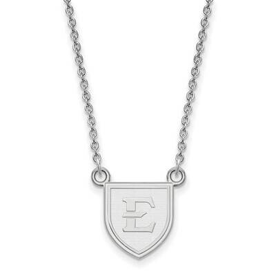 East Tennessee State University Small Pendant with Necklace Sterling Silver SS005ETS-18, MPN: SS005…