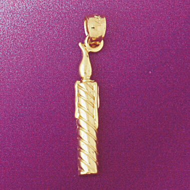 Dazzlers Jewelry Candle Pendant Necklace Charm Bracelet in Yellow, White or Rose Gold 6604, MPN: DZ…