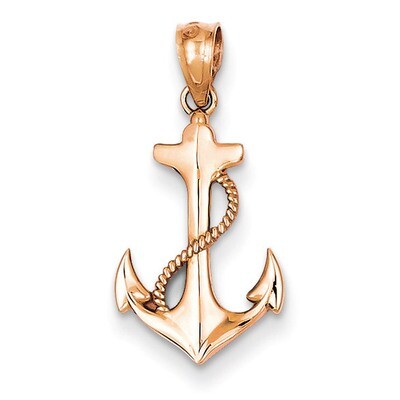 Anchor Pendant 14k Rose Gold YC1113, MPN: YC1113, 886774617749