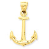 3-D Anchor Pendant 14k Gold C3341, MPN: C3341, 637218011537