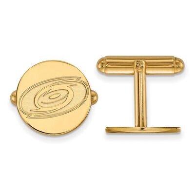 Carolina Hurricanes Cufflinkss 14k Yellow Gold 4Y010HUR, MPN: 4Y010HUR, 886774739380