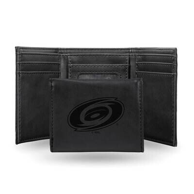 NHL Carolina Hurricanes Black Faux Leather Trifold Wallet GC7818, MPN: GC7818, 767345901330