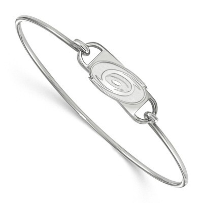Carolina Hurricanes Small Center Wire Bangle Sterling Silver SS014HUR-7, MPN: SS014HUR-7, 191101153…