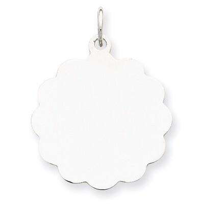 Disc Charm Engravable Sterling Silver QM415/18, MPN: QM415/18, 883957521350