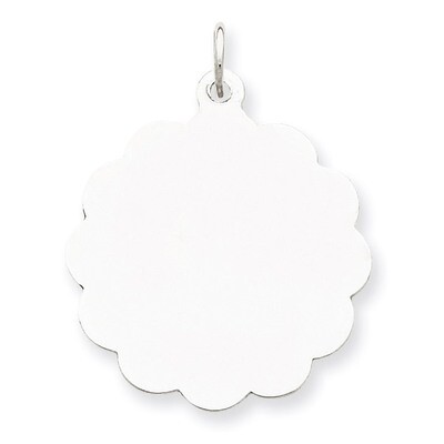 Disc Charm Engravable Sterling Silver QM416/27, MPN: QM416/27, 883957530253