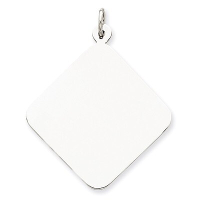 Disc Charm Engravable Sterling Silver QM493/35, MPN: QM493/35, 883957401201
