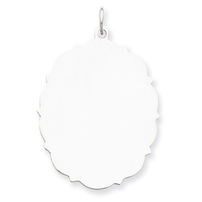 Disc Charm Engravable Sterling Silver QM438/18, MPN: QM438/18, 883957543154