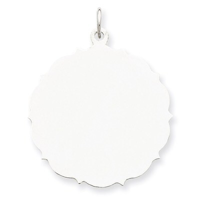 Disc Charm Engravable Sterling Silver QM437/27, MPN: QM437/27, 883957576534