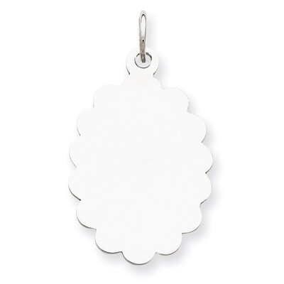Disc Charm Engravable Sterling Silver QM418/35, MPN: QM418/35, 883957521398