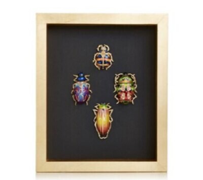 Jay Strongwater Beetle Wall Art SHW3329-250, MPN: SHW3329-250,