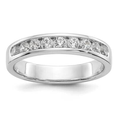 9-Stone Diamond Channel Band 14k White Gold RM3311B-047-WAA, MPN: RM3311B-047-WAA,