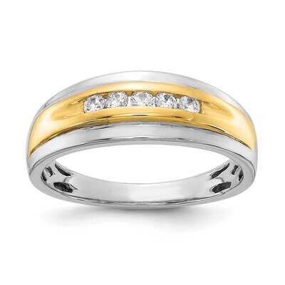 Diamond Mens Ring 14k White &amp; Yellow Gold RM3631B-025-WYAA, MPN: RM3631B-025-WYAA, 196904148334