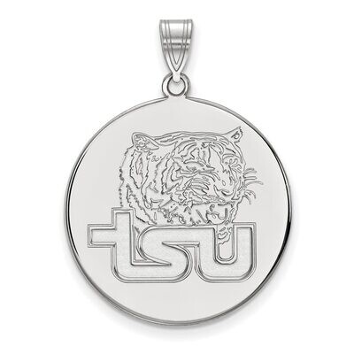 Tennessee State University x-Large Disc Pendant 10k White Gold 1W002TES, MPN: 1W002TES, 886774768984