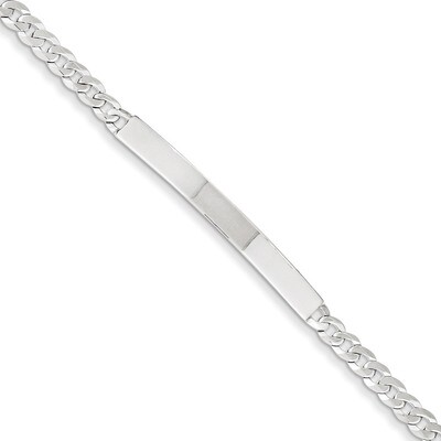 8.5 Inch ID Bracelet Sterling Silver QID195-8.5, MPN: QID195-8.5, 191101192098