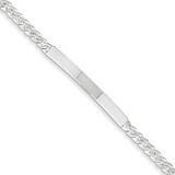 7.5 Inch ID Bracelet Sterling Silver QID195-7.5, MPN: QID195-7.5, 191101192159