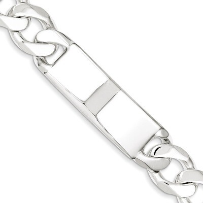 8.5 Inch Curb ID Bracelet Sterling Silver QCD400-8.5, MPN: QCD400-8.5, 883957547077