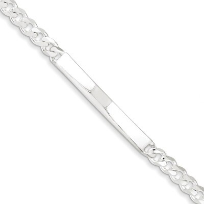 8 Inch Curb ID Bracelet Sterling Silver QCD150-8, MPN: QCD150-8, 883957525297