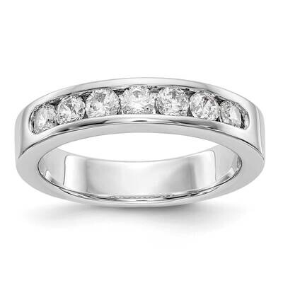 7-Stone Diamond Channel Band 14k White Gold RM3299B-065-WAA, MPN: RM3299B-065-WAA,