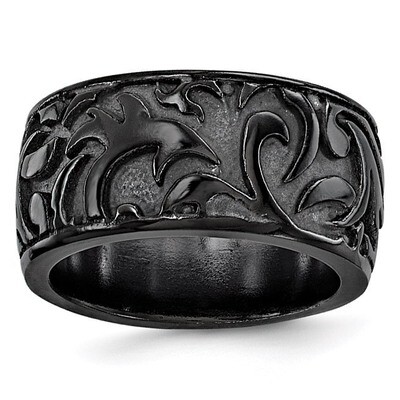 Edward Mirell Black Titanium Casted 11mm Band EMR236 by Edward Mirell, MPN: EMR236, 886774313399