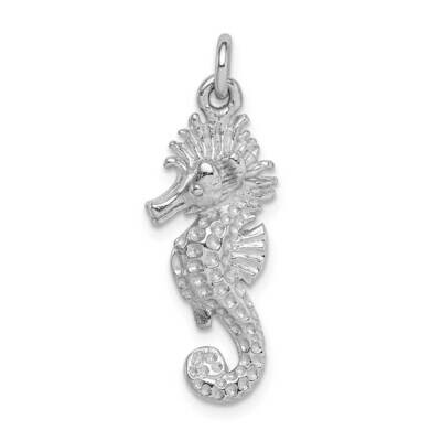 Seahorse Charm Sterling Silver Rhodium-plated QC9591, MPN: QC9591, 883957982694