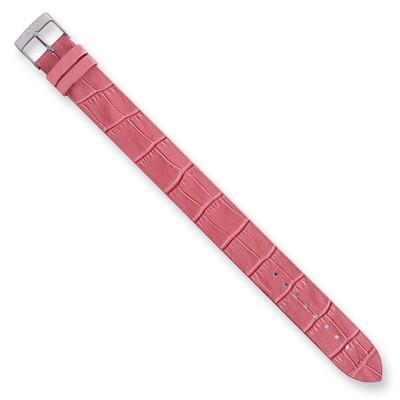 Moog Pink Alligator Pattern Satin Finish Calf Leather Watch Band, MPN: AL-25,