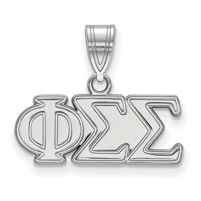 Phi Sigma Sigma Medium Pendant Sterling Silver SS003PSS, MPN: SS003PSS, 886774598918
