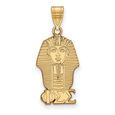 Phi Sigma Sigma Medium Pendant Gold-plated Silver GP036PSS, MPN: GP036PSS, 191101102516