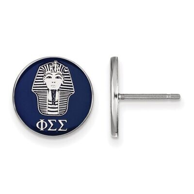 Phi Sigma Sigma Enameled Post Earrings Sterling Silver SS046PSS, MPN: SS046PSS, 886774610092
