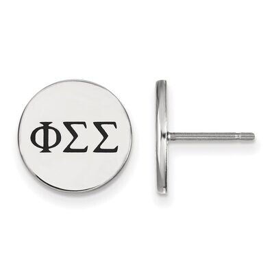Phi Sigma Sigma Enameled Post Earrings Sterling Silver SS033PSS, MPN: SS033PSS, 886774606712