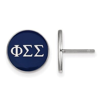 Phi Sigma Sigma Enameled Post Earrings Sterling Silver SS031PSS, MPN: SS031PSS, 886774606194