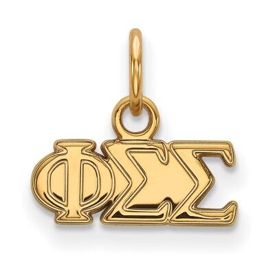 Phi Sigma Sigma Extra Small Pendant Gold-plated Silver GP001PSS, MPN: GP001PSS, 886774890500