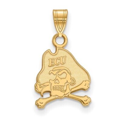East Carolina University Small Pendant Gold-plated Silver GP002ECU, MPN: GP002ECU, 886774892504