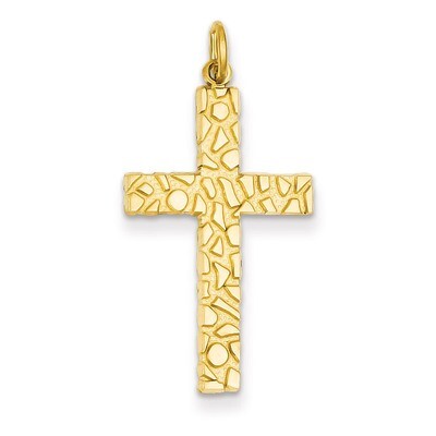 Nugget Style Cross Pendant 14k Gold C1920, MPN: C1920, 883957487595