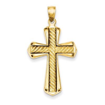 Twisted Cross Pendant 14k Gold D1636, MPN: D1636, 637218016808