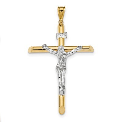 Crucifix Pendant 14k Two-Tone Gold Polished K6284, MPN: K6284, 886774115863