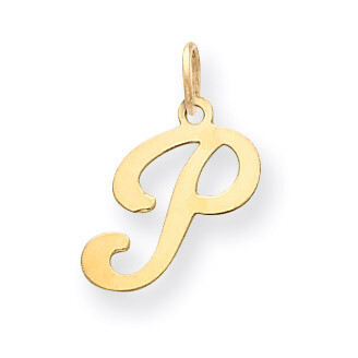 Die Struck Initial P Charm 14k Gold YC248P, MPN: YC248P, 883957971100