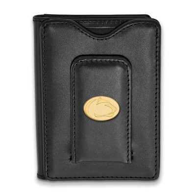 Penn State University Black Leather Wallet Gold-plated Sterling Silver GP016PSU-W1, MPN: GP016PSU-W…