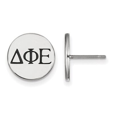 Delta Phi Epsilon Enameled Post Earrings Sterling Silver SS033DPH, MPN: SS033DPH, 886774606637