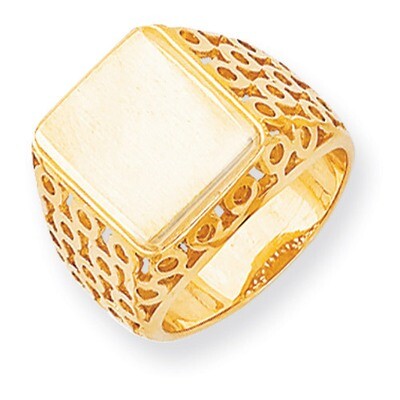 Men&#39;s Signet Ring 14k Gold RS377, MPN: RS377, 883957410708