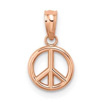 Peace Symbol Charm 14k White Gold 3-D K7357R, MPN: K7357R, 637218177936