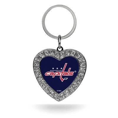 NHL Washington Capitals Rhinestone Heart Key Ring GC7988, MPN: GC7988, 94746940423